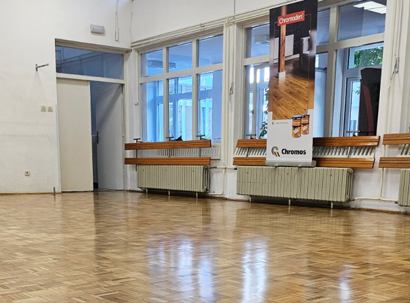 shiny new floor in a kindergarten