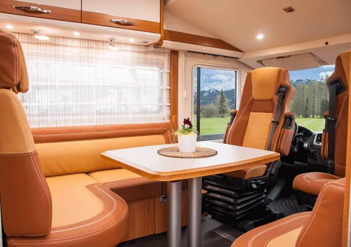 Camper seating area