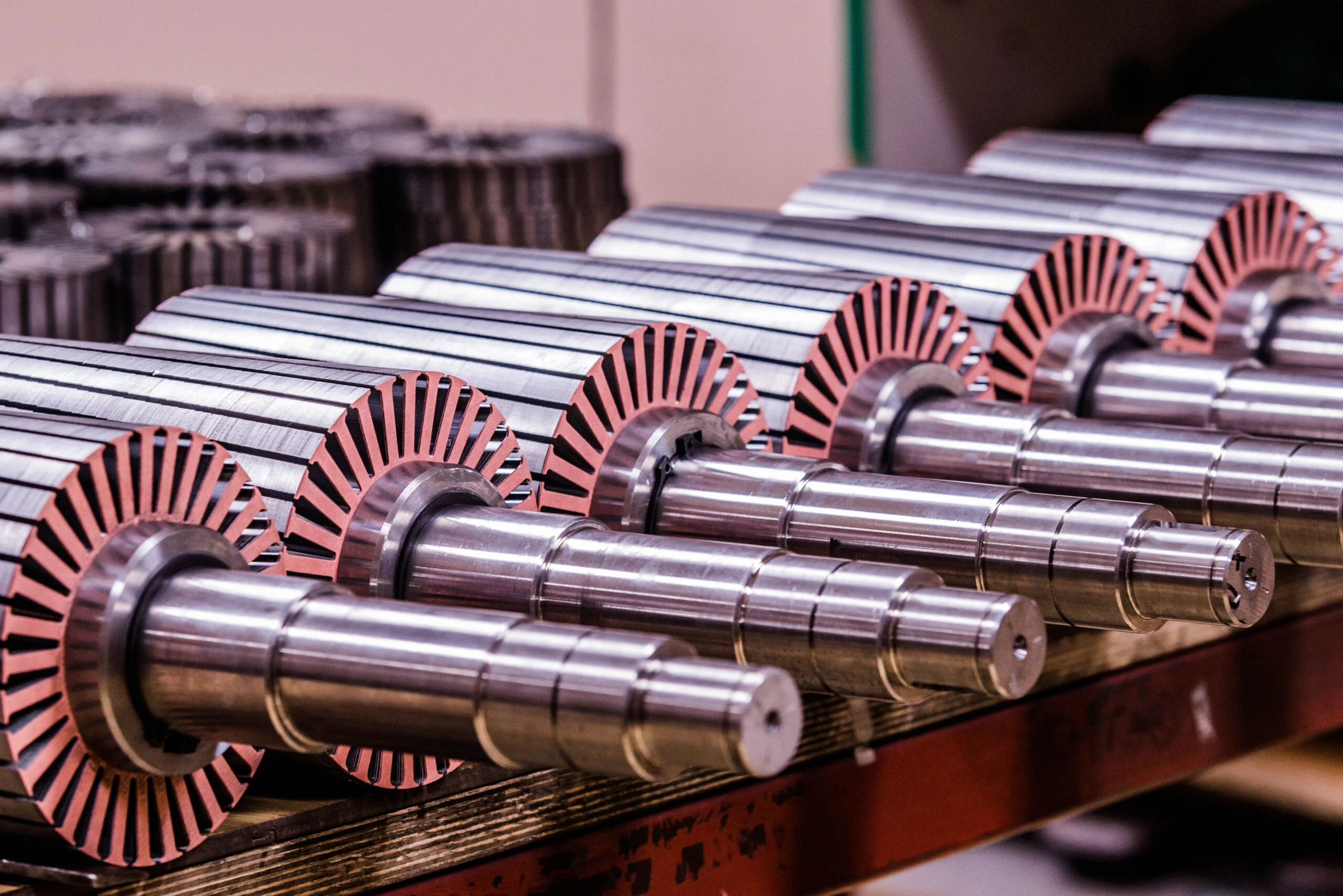 motor-rotor The electric motor rotor of stock